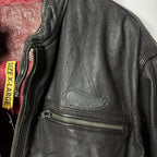 Vintage SuperDry Brown Genuine Leather Jacket Large - Funkify