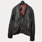 Vintage SuperDry Brown Genuine Leather Jacket Large - Funkify