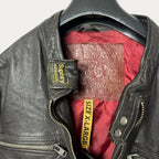 Vintage SuperDry Brown Genuine Leather Jacket Large - Funkify