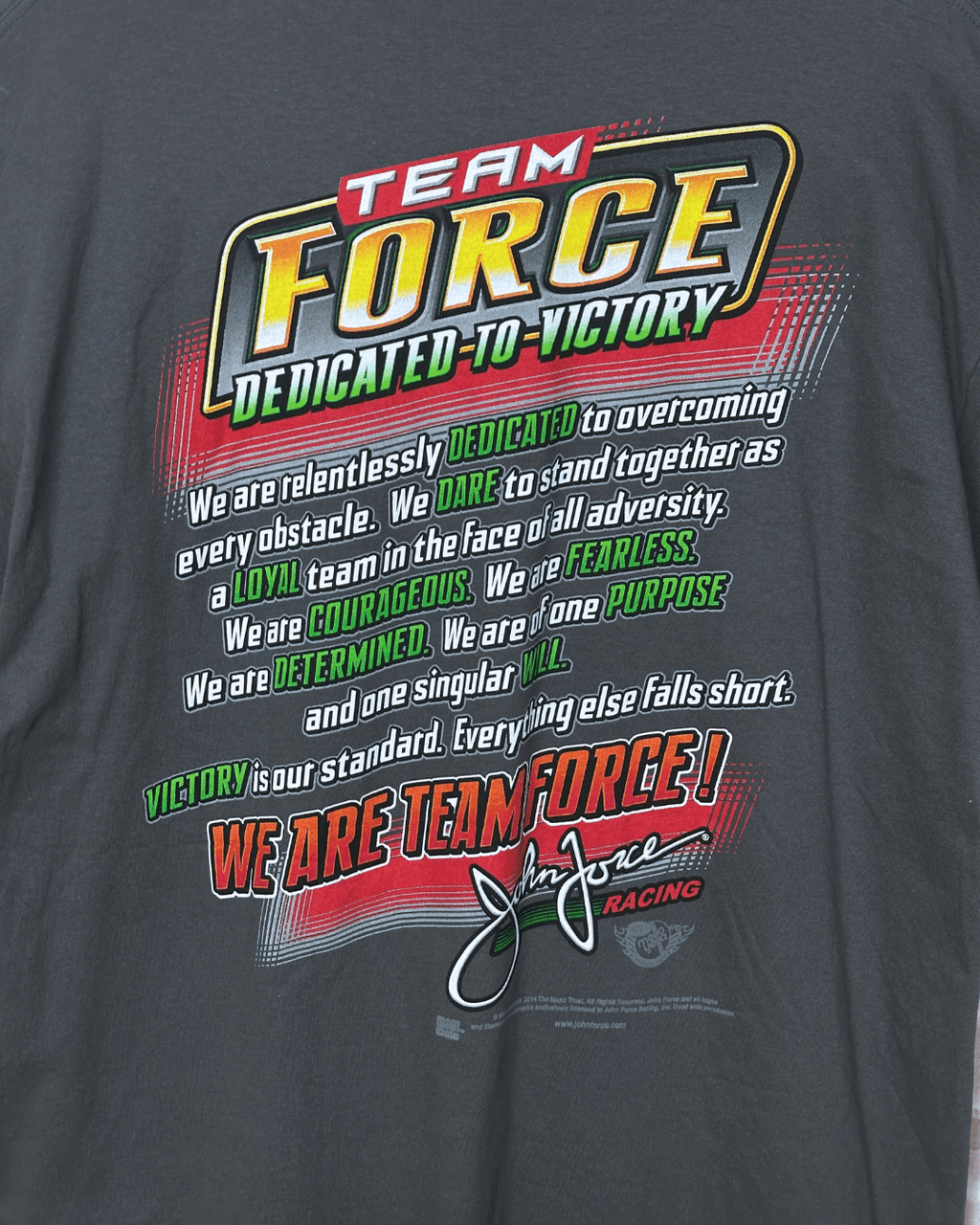 Vintage Team Force NHRA Drag Racing T-Shirt 2XL - Funkify