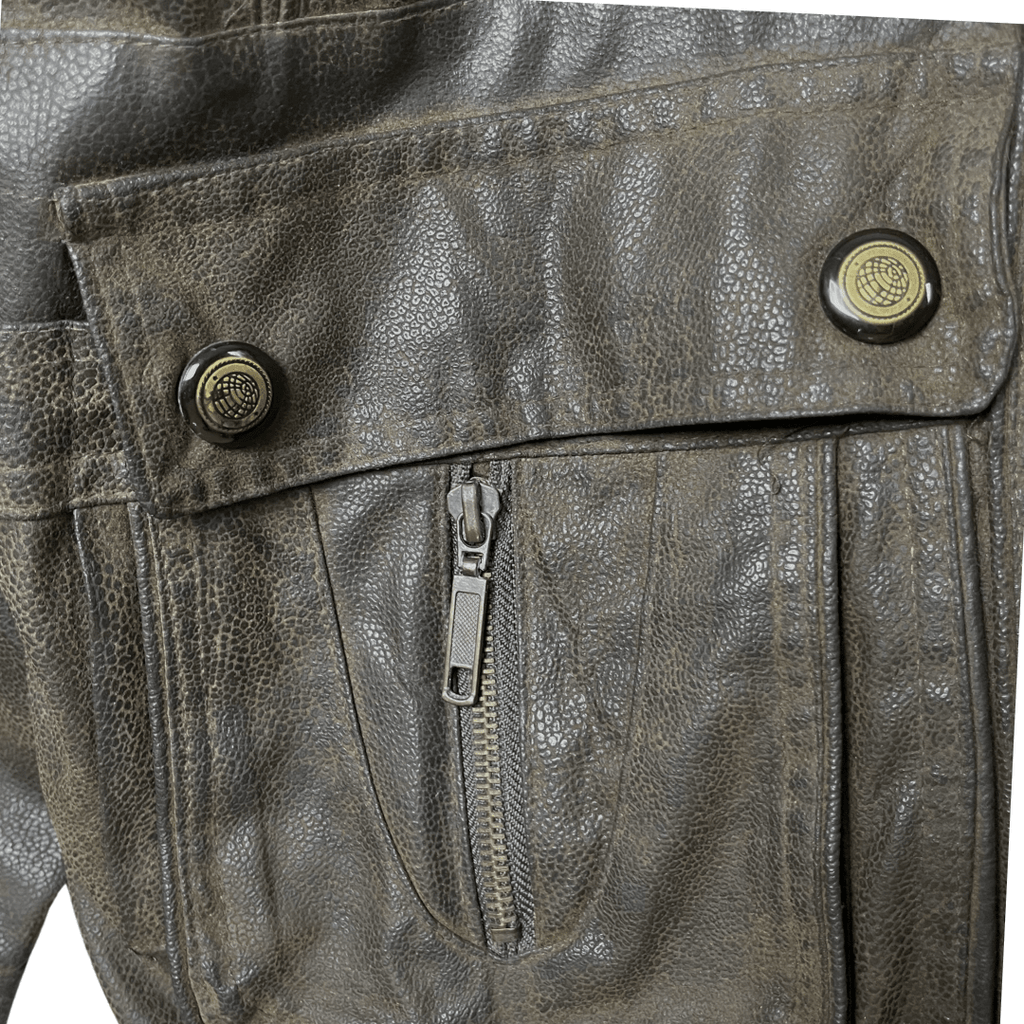 Vintage Tianly Genuine Leather Jacket XL - Funkify