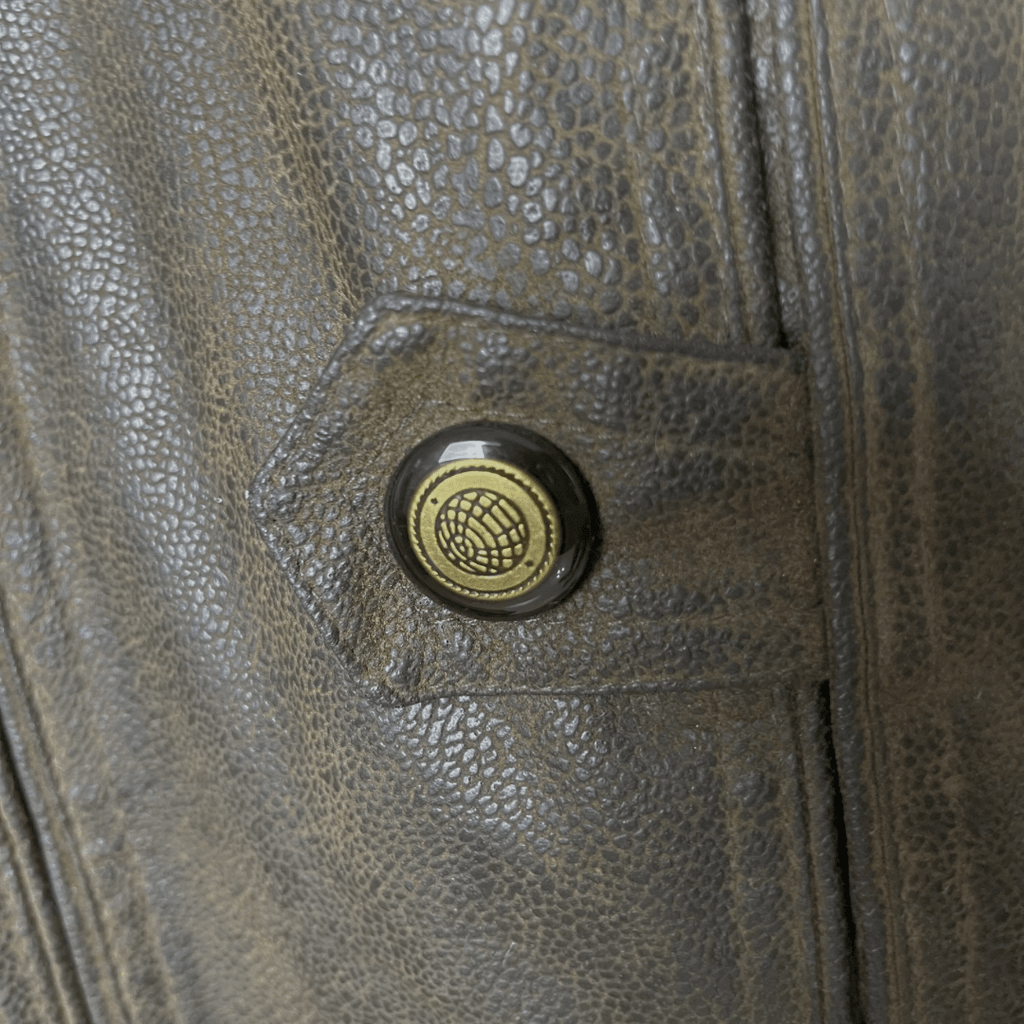 Vintage Tianly Genuine Leather Jacket XL - Funkify