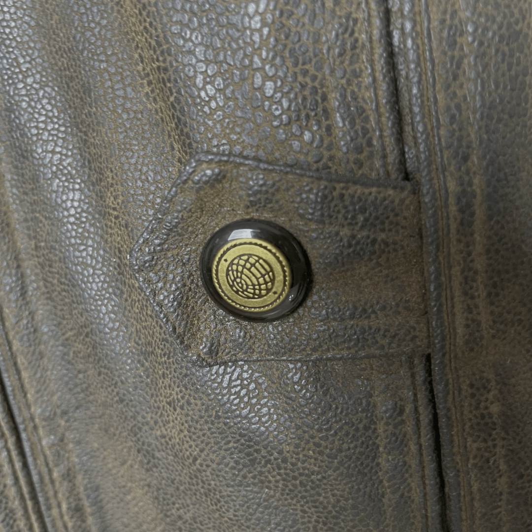 Vintage Tianly Genuine Leather Jacket XL - Funkify