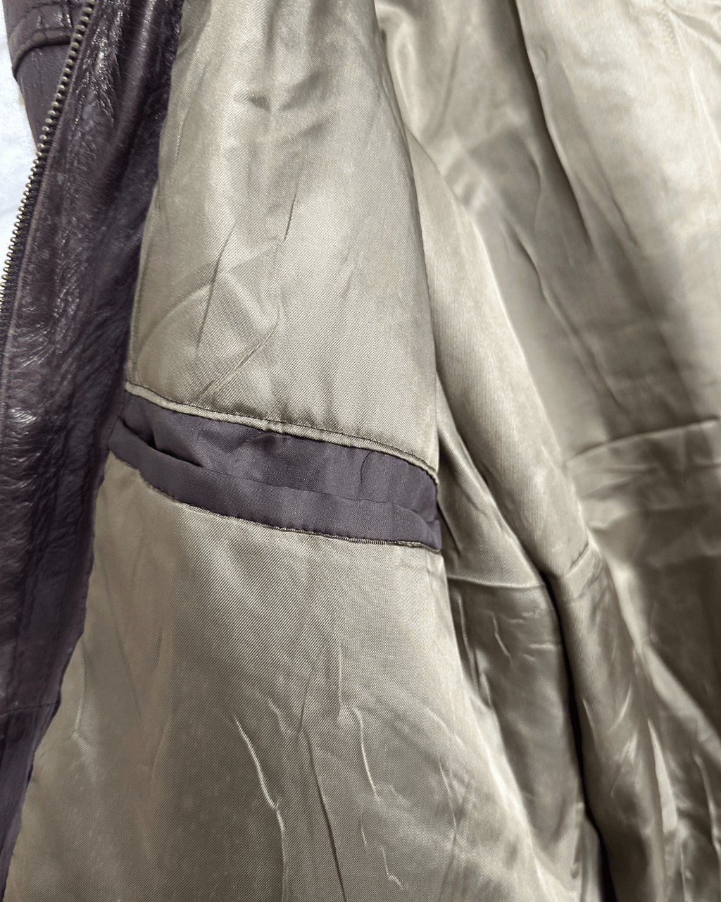 Vintage Tinos Piel Brown Genuine Leather Jacket XL - Funkify