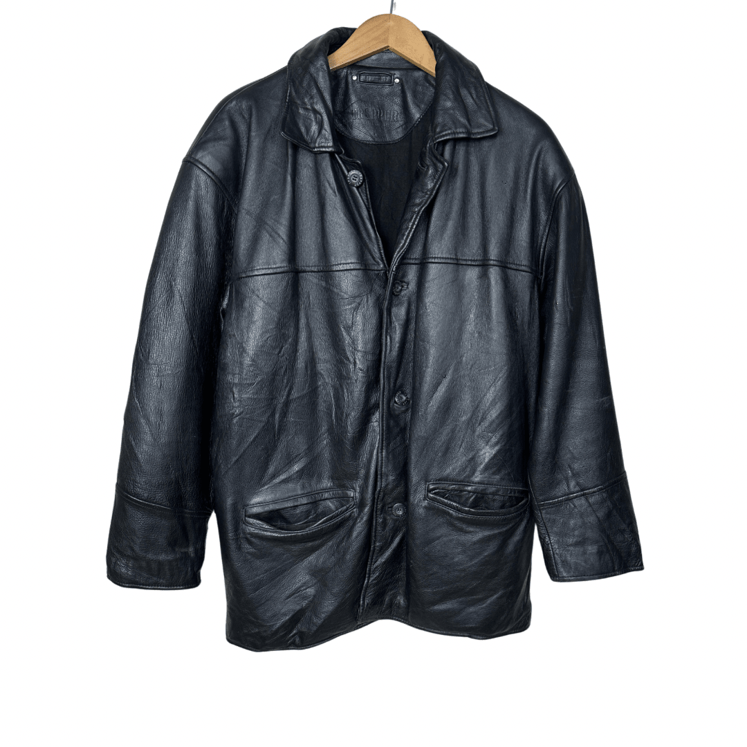 Vintage Trapper Genuine Leather Jacket XL - Funkify