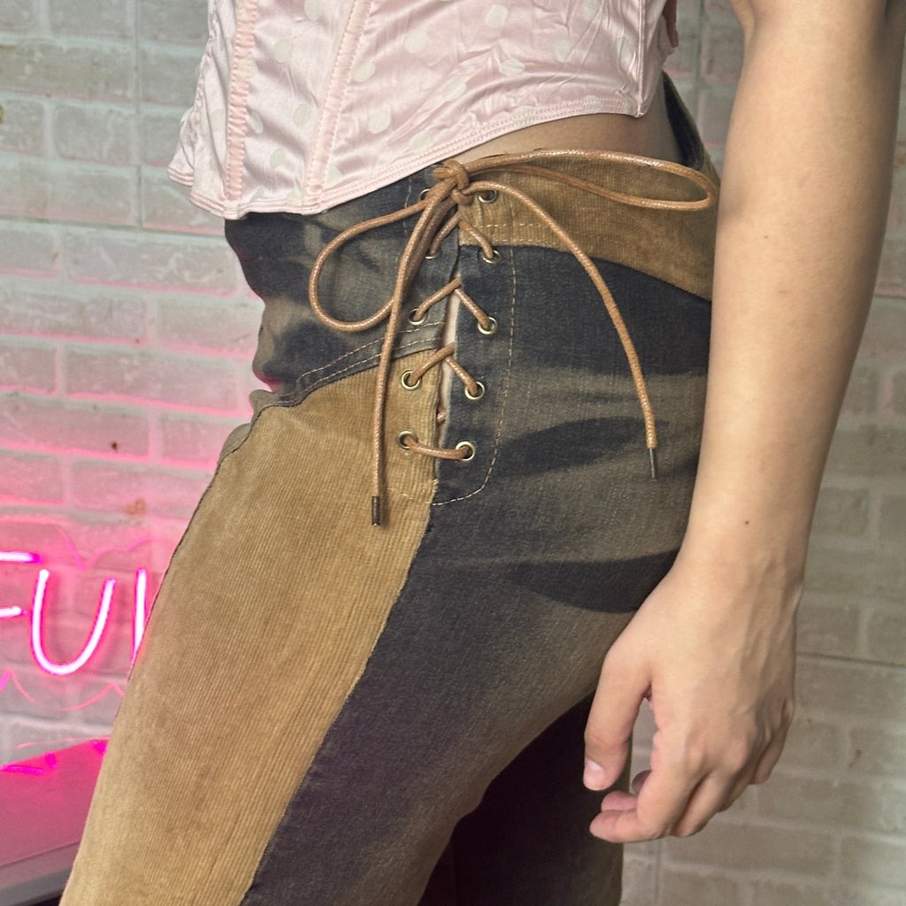 Vintage two-tone women's jeans - Funkify