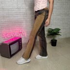 Vintage two-tone women's jeans - Funkify