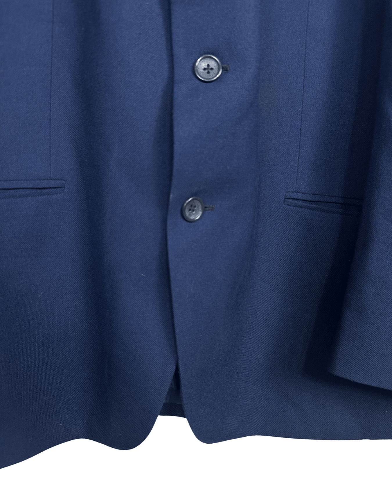 Vintage UNAG 1976 Navy Blue Blazer - Virgin Wool Blend - Funkify