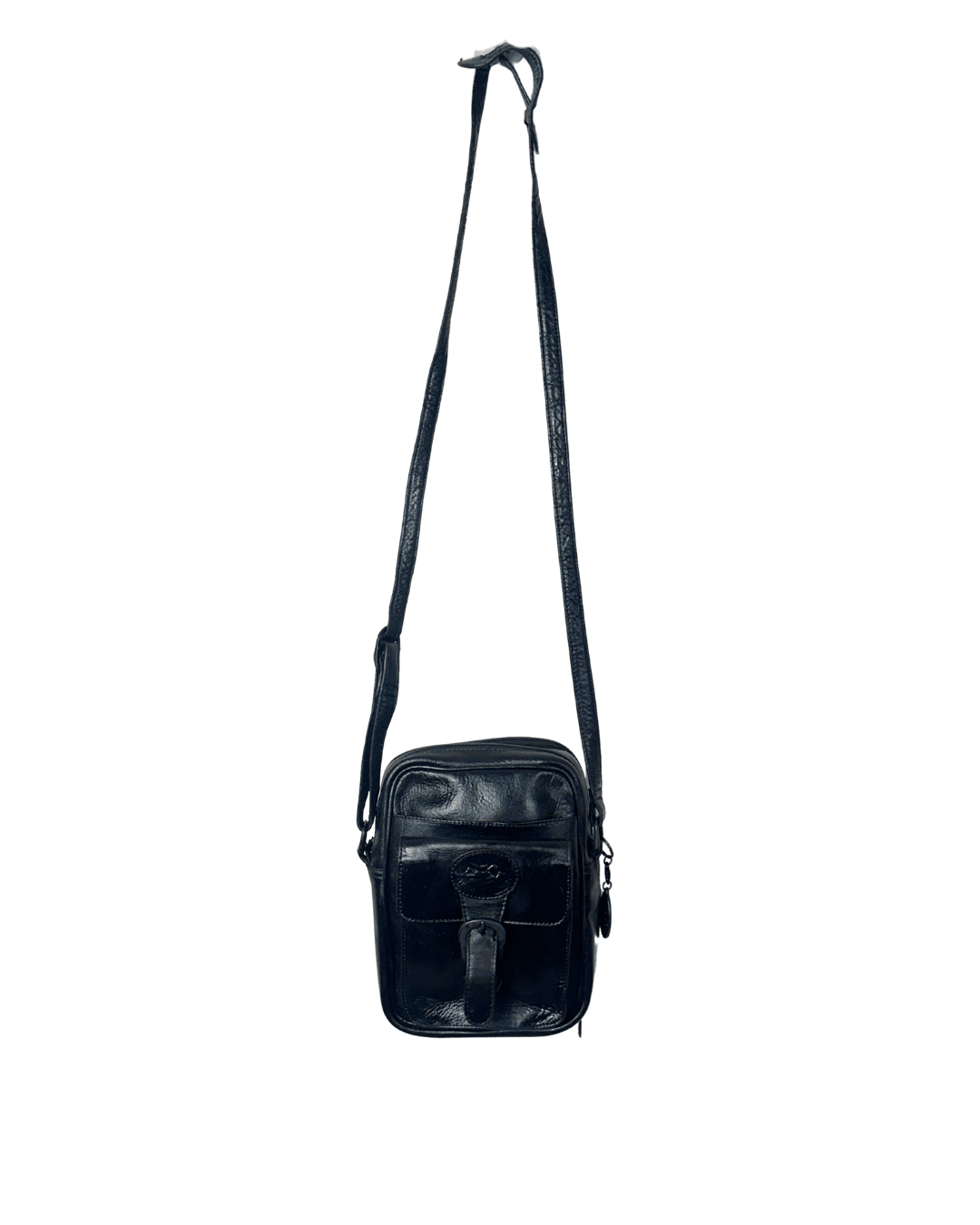 Vintage Unisex American Angel Genuine Leather Crossbody Bag - Funkify
