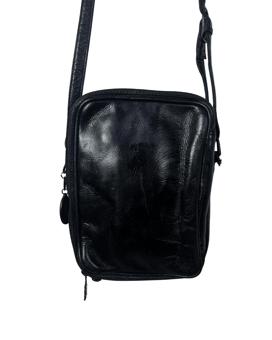 Vintage Unisex American Angel Genuine Leather Crossbody Bag - Funkify