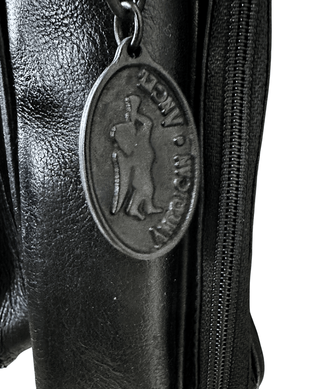 Vintage Unisex American Angel Genuine Leather Crossbody Bag - Funkify