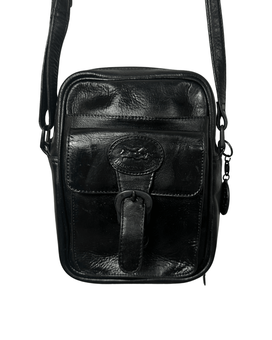 Vintage Unisex American Angel Genuine Leather Crossbody Bag - Funkify