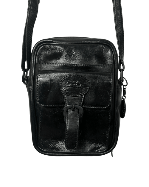 Vintage Unisex American Angel Genuine Leather Crossbody Bag - Funkify