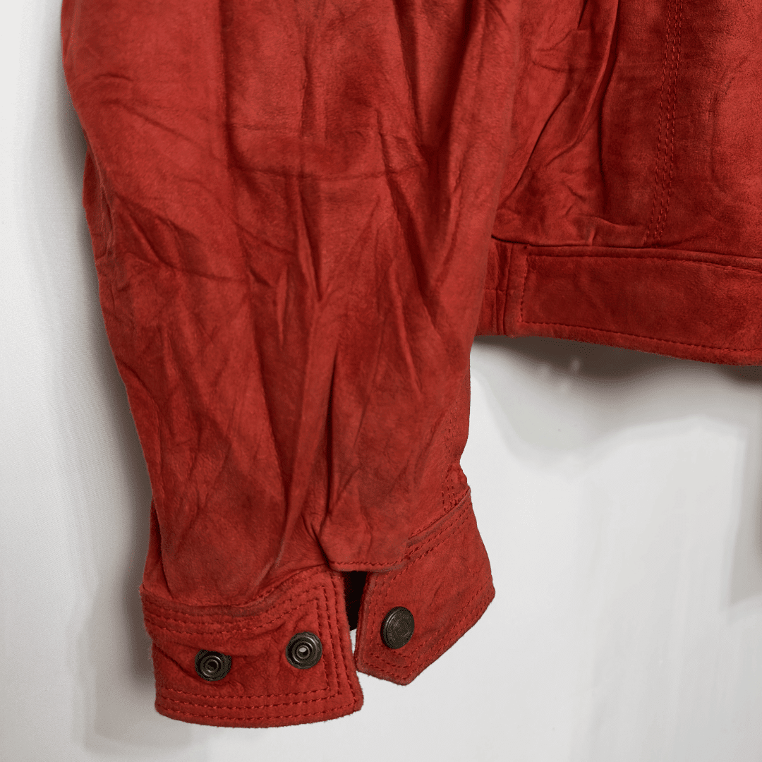 Vintage VAL Genuine Leather Jacket Made in Italy Large - Funkify