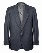Vintage Valentino Uomo Pinstripe Pure Virgin Wool Blazer - Funkify