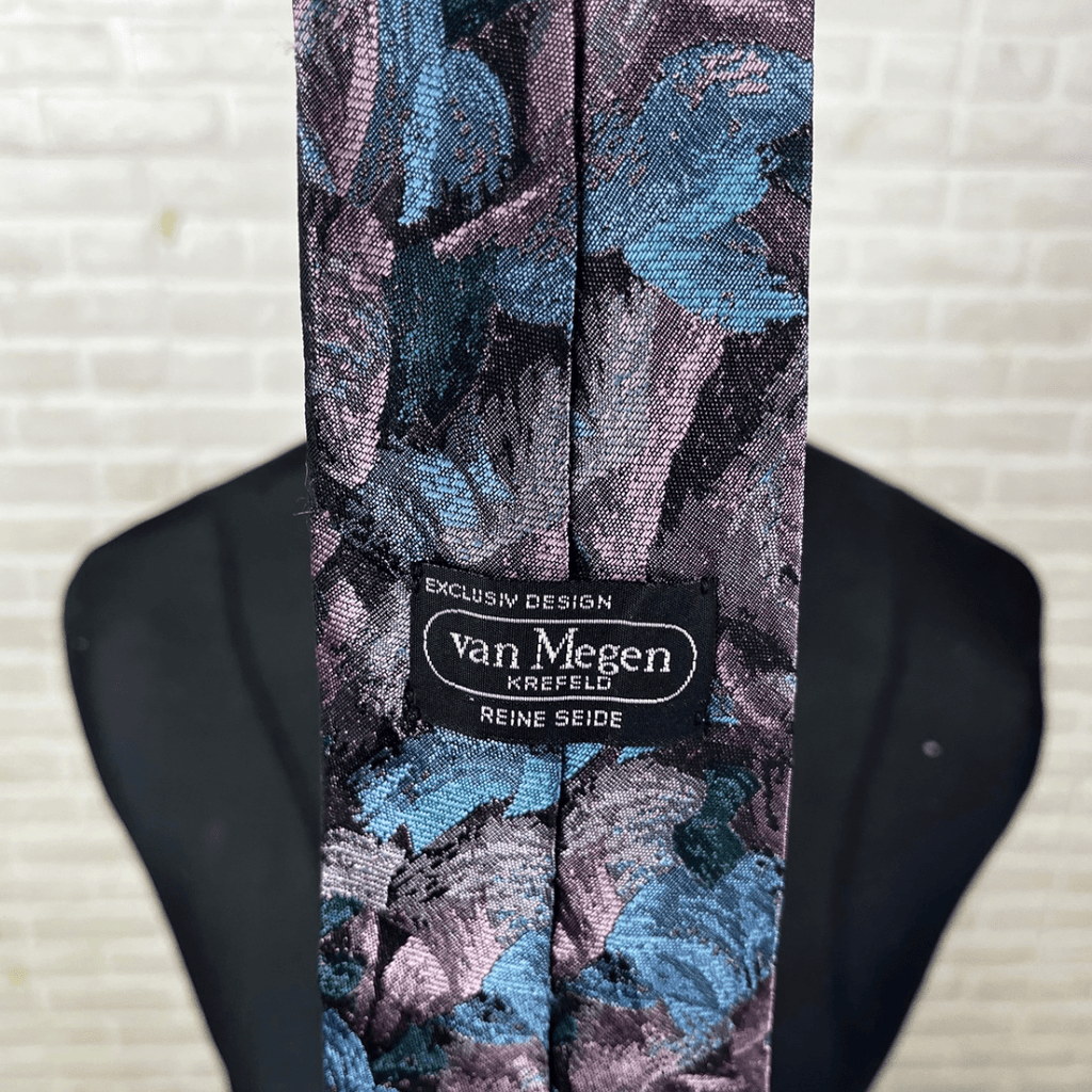 Vintage Van Megen Silk Necktie 9.5 cm - Funkify