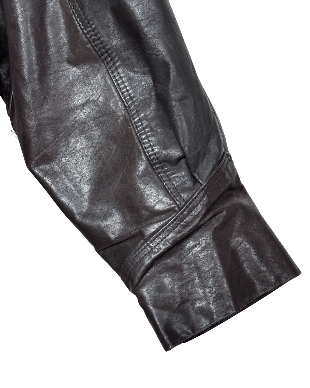 Vintage Whisper Genuine Leather Jacket with Removable Hood XL - Funkify
