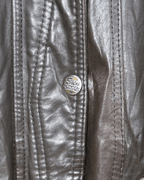 Vintage Whisper Genuine Leather Jacket with Removable Hood XL - Funkify