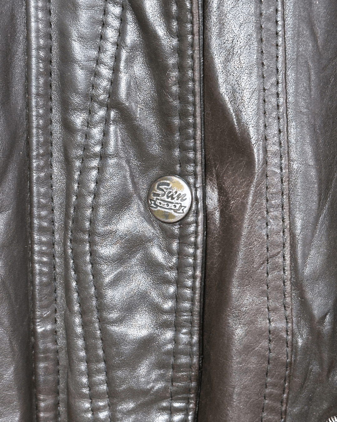 Vintage Whisper Genuine Leather Jacket with Removable Hood XL - Funkify