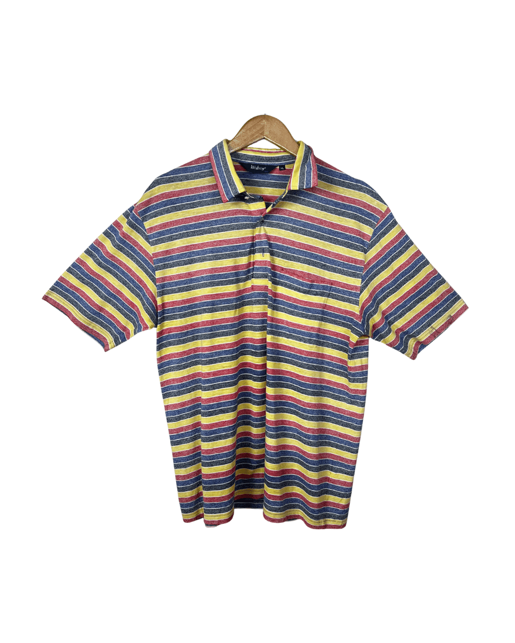 Vintage Wolsey Striped Polo Shirt XL - Funkify