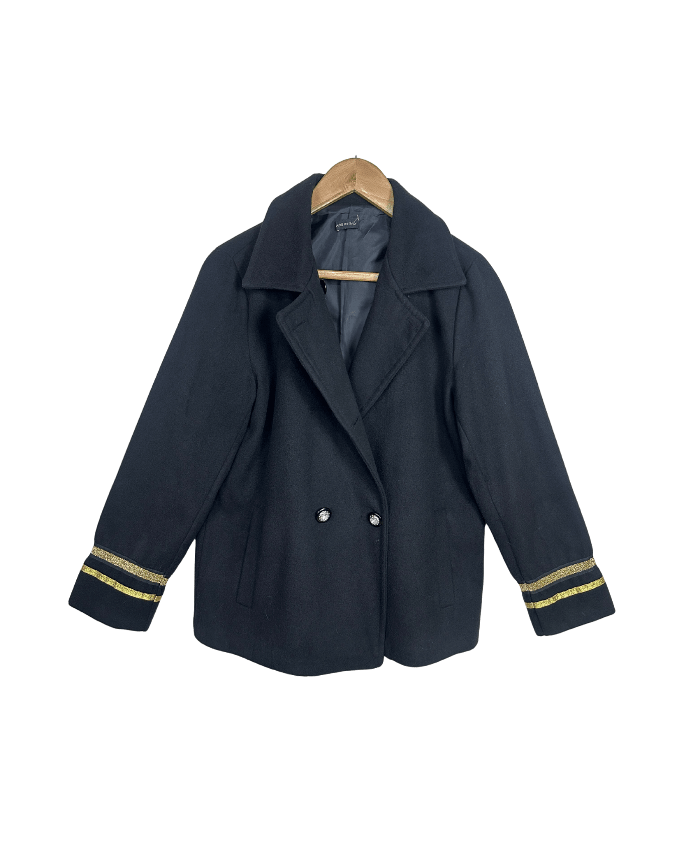 Vintage Women's Military Style Double Breasted Blazer - Funkify