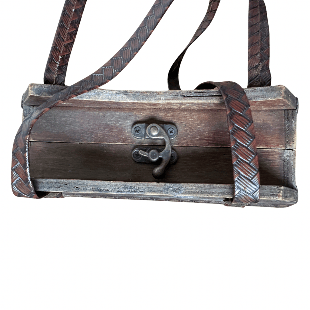 Vintage Wooden Shoulder Bag - Funkify