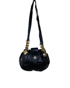 Vintage Y2K Arnold Palmer Genuine Leather Shoulder Bag w/ Brass Chain Details - Funkify