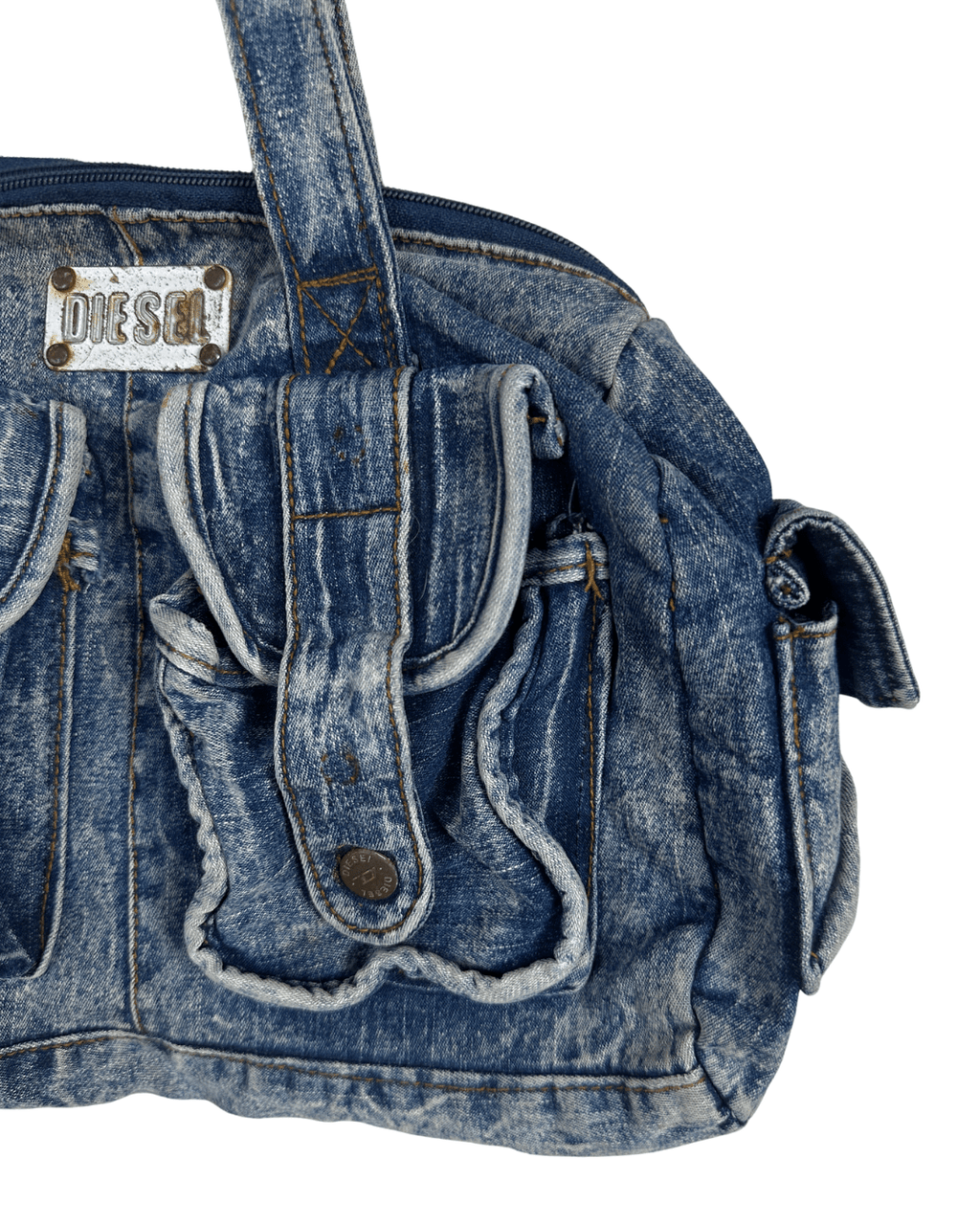 Vintage Y2K Diesel Denim Shoulder Bag - Funkify
