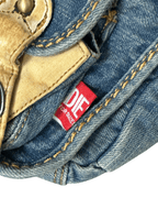 Vintage Y2K Diesel Nation Distressed Denim Bag - Funkify