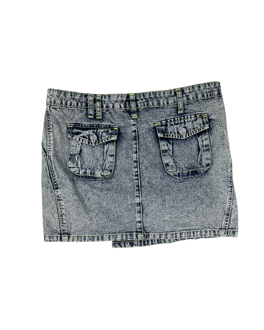 Vintage Y2K Hoso Place Denim Mini Skirt - Funkify