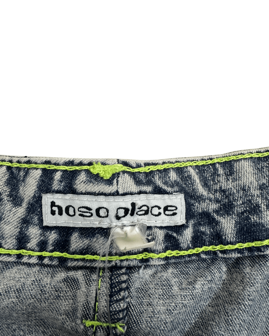 Vintage Y2K Hoso Place Denim Mini Skirt - Funkify