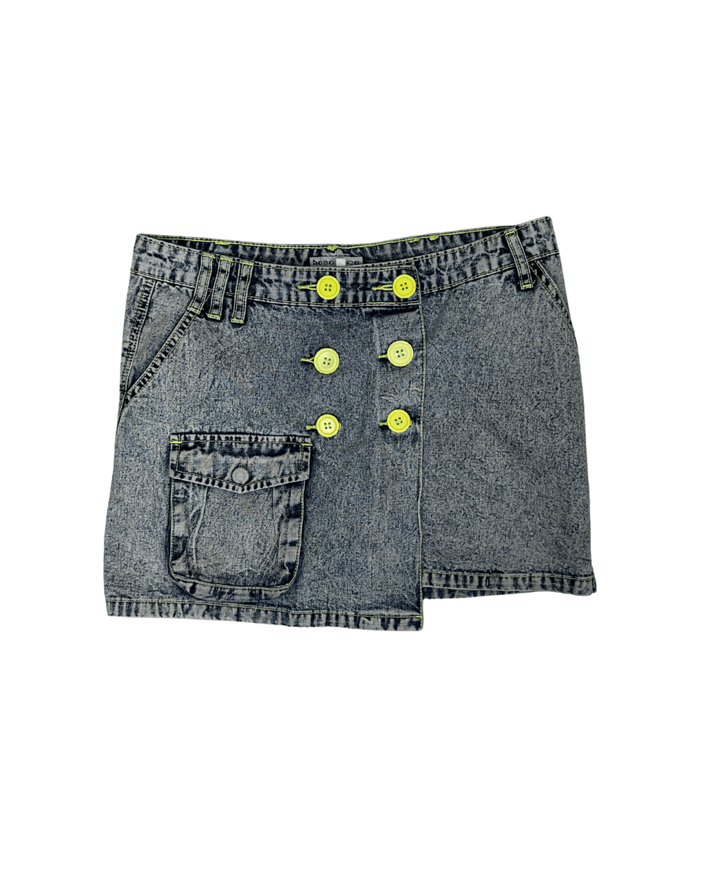 Vintage Y2K Hoso Place Denim Mini Skirt - Funkify
