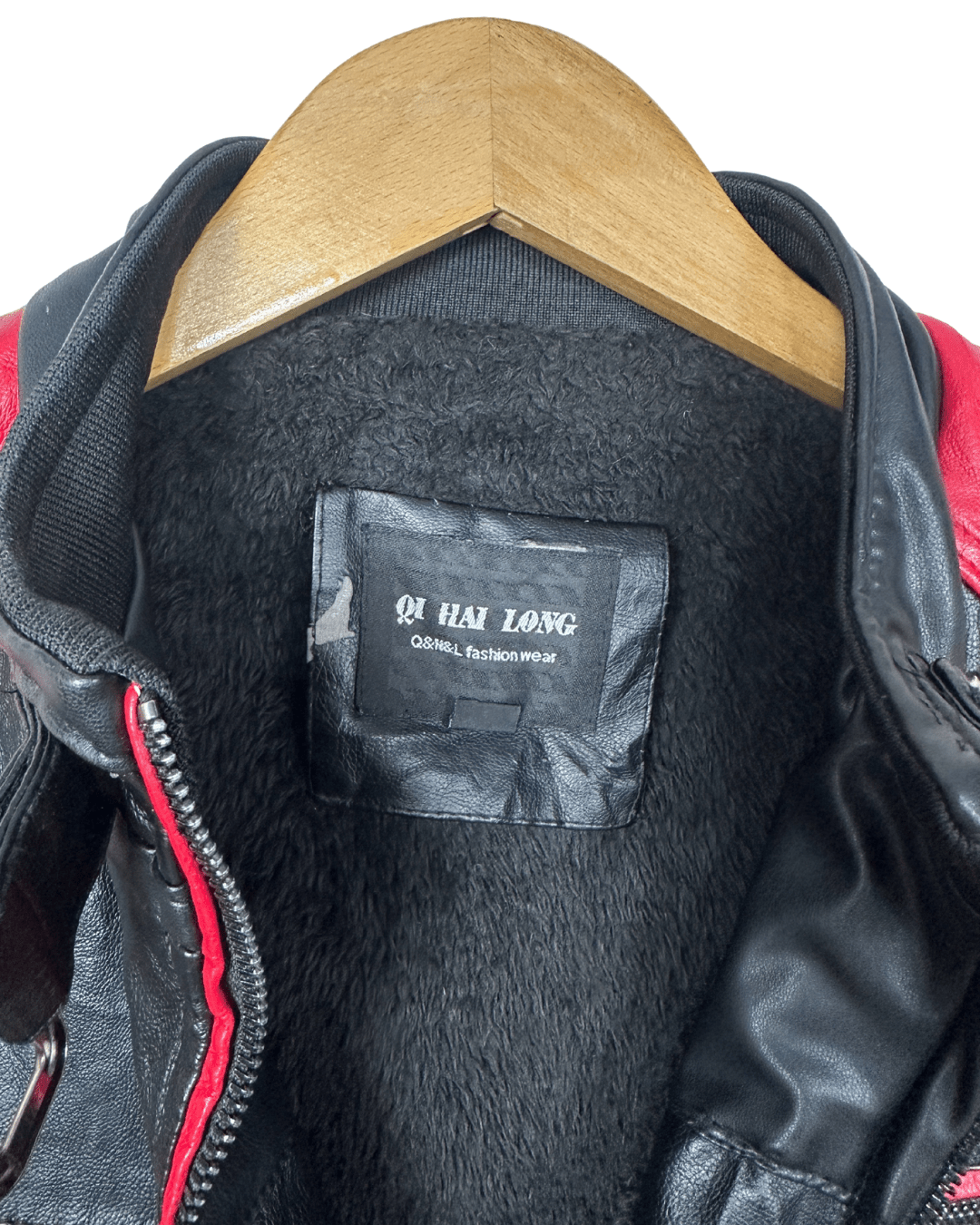 Vintage Yamaha Fleece - Lined Racing Biker Leather Jacket Large - Funkify