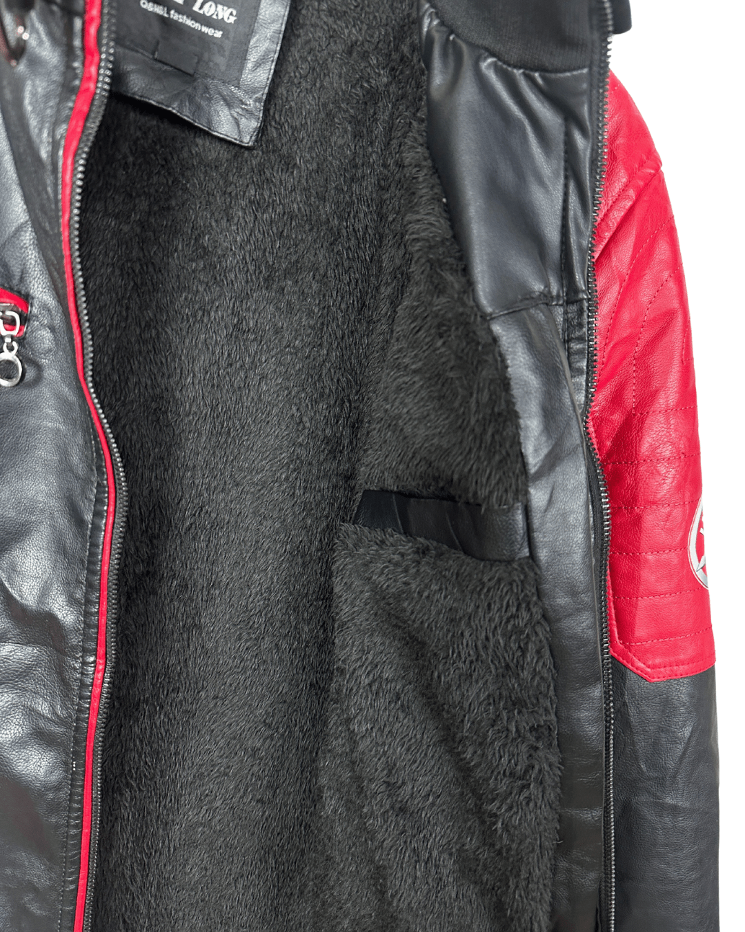 Vintage Yamaha Fleece - Lined Racing Biker Leather Jacket Large - Funkify