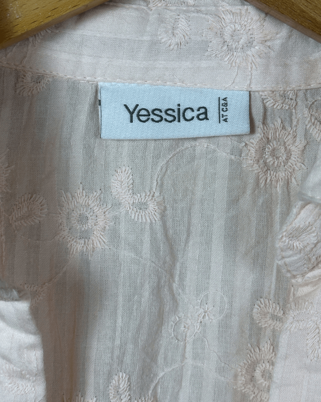 Vintage Yessica Embroidered Fish Hook Blouse - Funkify
