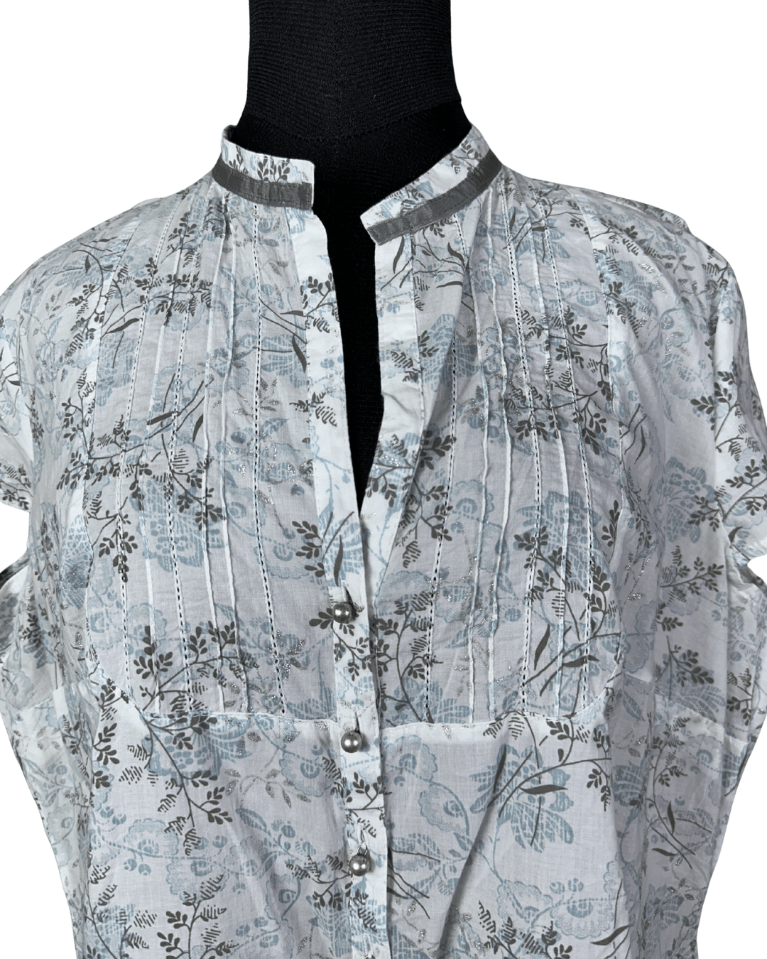 Vintage Yessica Floral Pearl Button Women's Shirt XL - Funkify