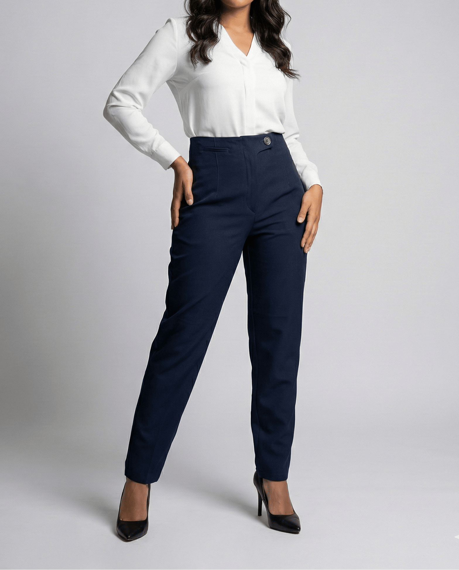 Vintage Yessica Navy Women's Pants - Funkify