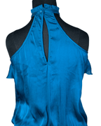 Voice Halter Neck Ruffled Blouse Small - Funkify