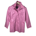 Voice Pink PU Leather Women’s Coat Medium - Funkify