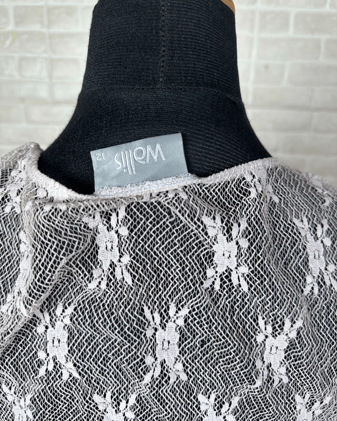Wallis Lace Twist Front Sheer Blouse - Funkify