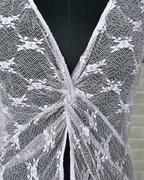 Wallis Lace Twist Front Sheer Blouse - Funkify