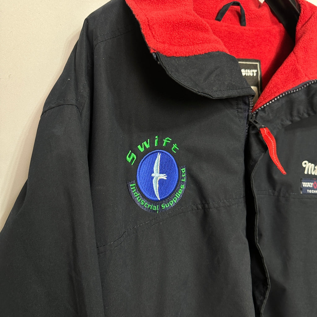 Waypoint Technical Navy Fleece Lined Employee Jacket Large - Funkify