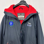 Waypoint Technical Navy Fleece Lined Employee Jacket Large - Funkify