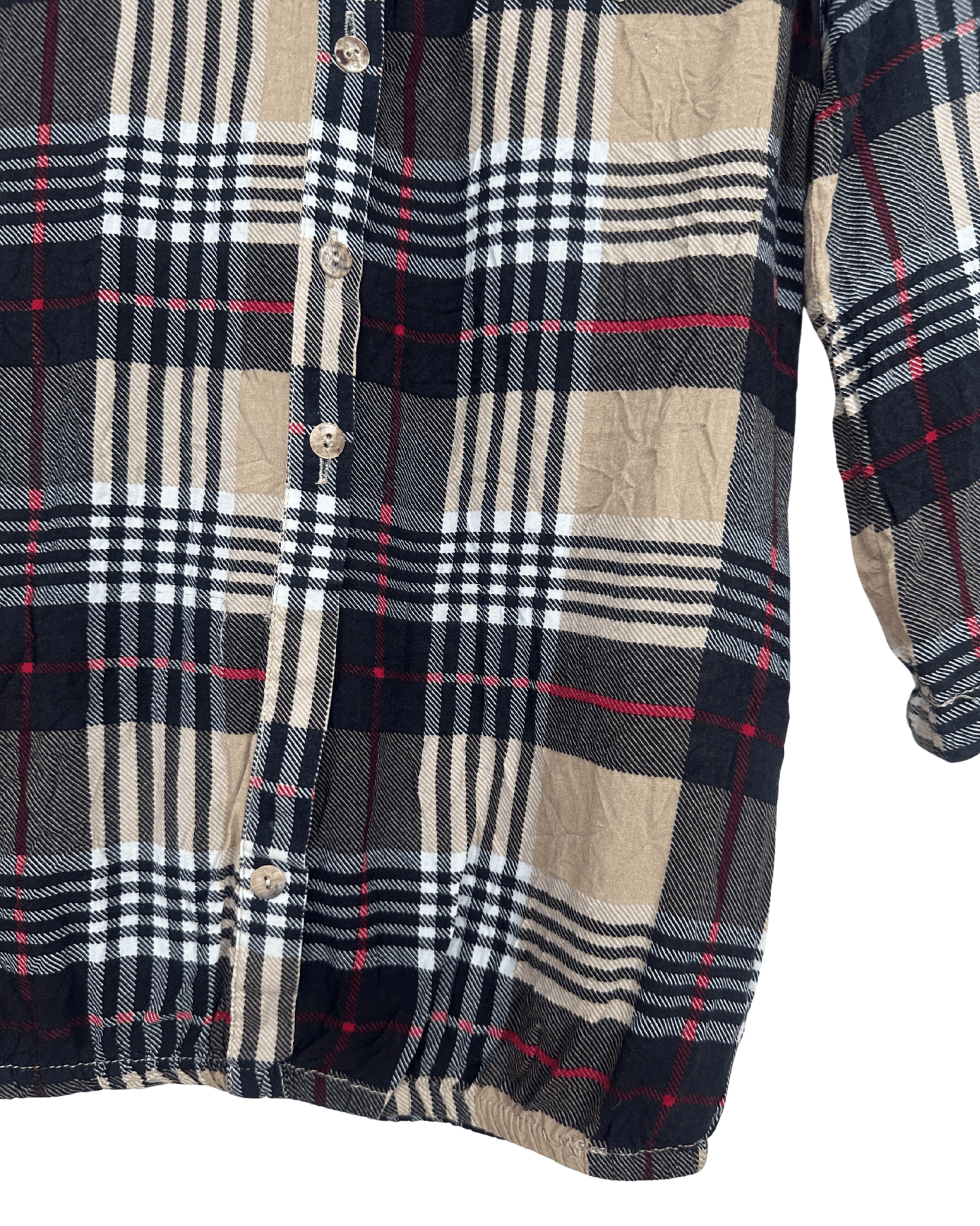 Wem Plaid Women's Shirt - Medium - Funkify