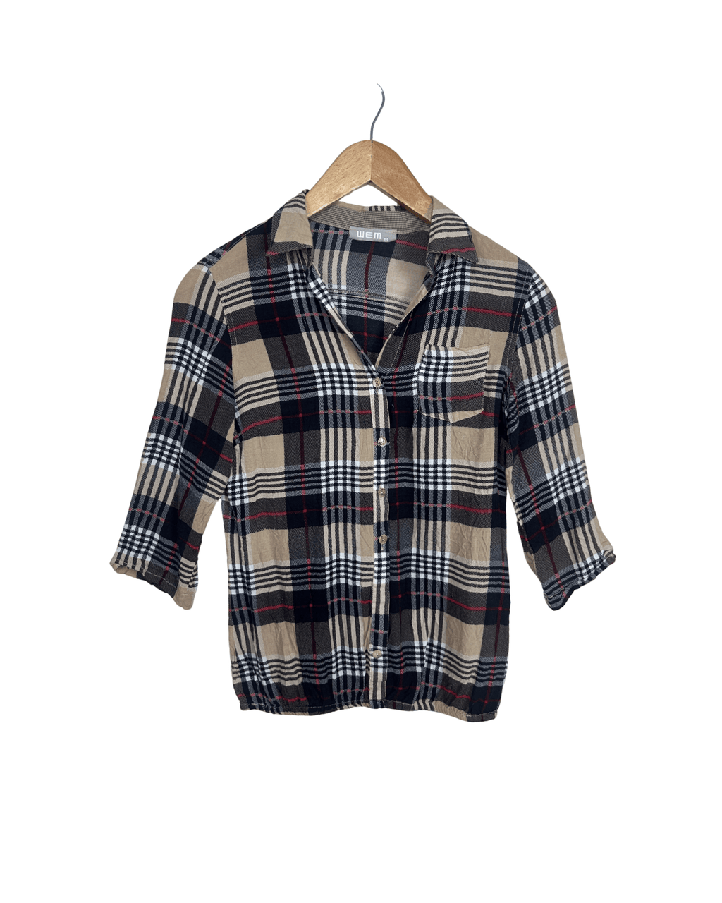 Wem Plaid Women's Shirt - Medium - Funkify