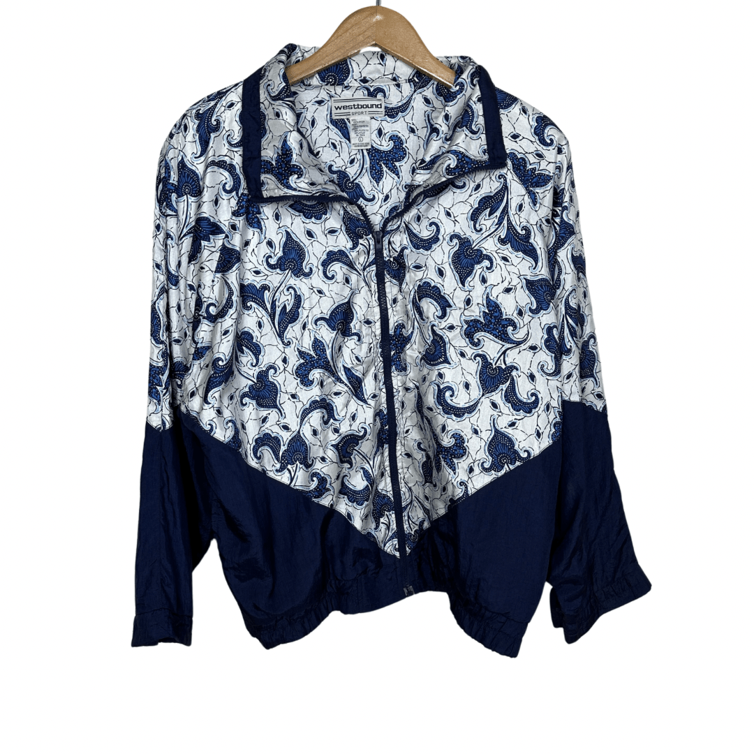 West Bound Sport Windbreaker Jacket Large - Funkify