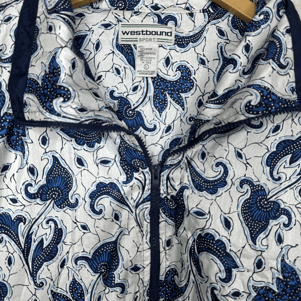 West Bound Sport Windbreaker Jacket Large - Funkify
