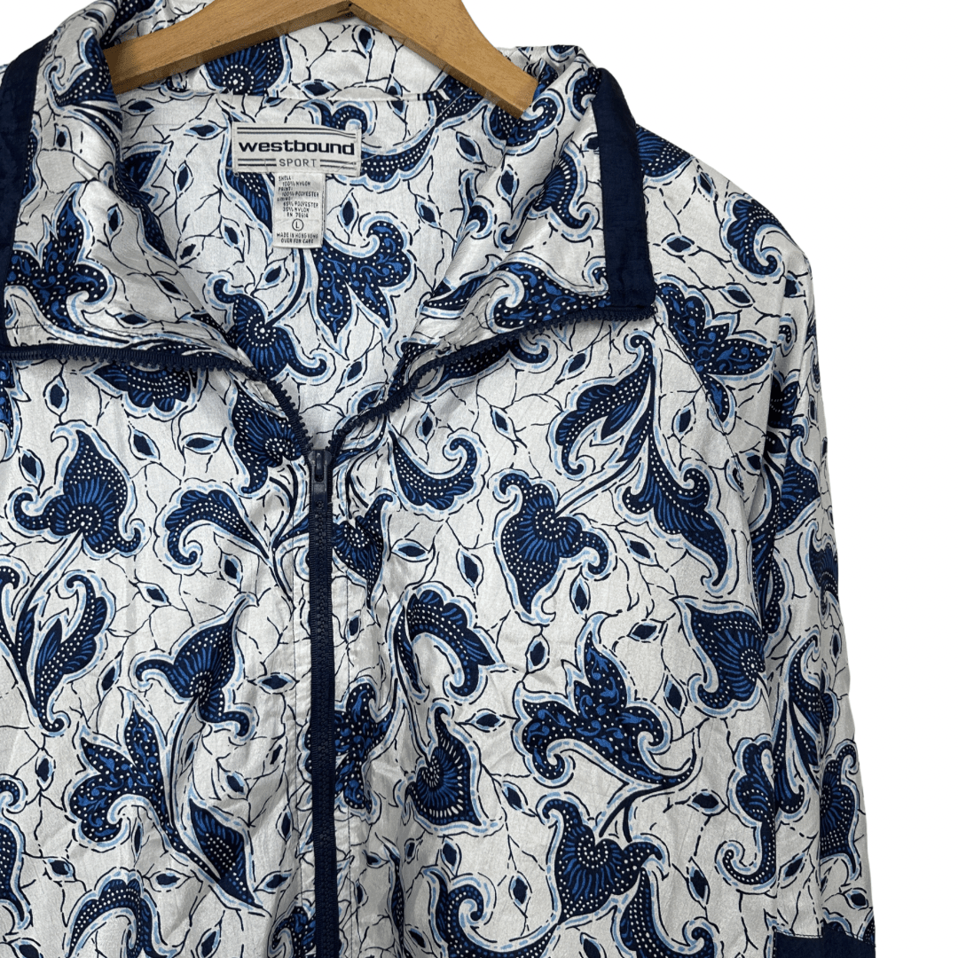 West Bound Sport Windbreaker Jacket Large - Funkify