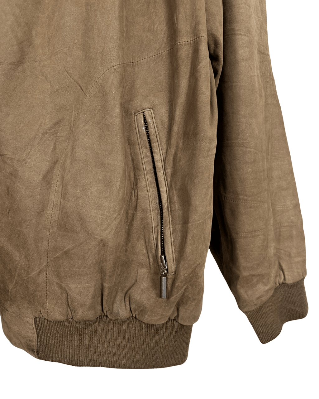 Westbury by C&A Genuine Cowhide Nubuck Leather Jacket XL - Funkify