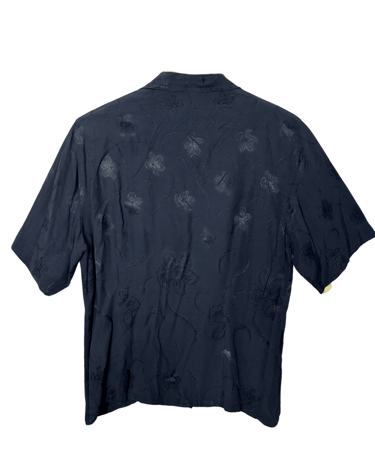 Women's Embroidered Floral Shirt Medium - Funkify